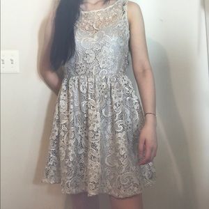 Fancy Schmancy Shimmer Patterned Dress